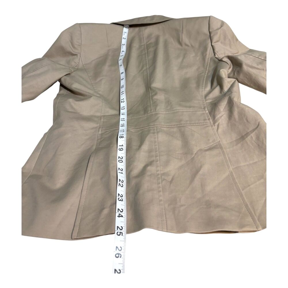 Banana Republic Career Suit Set Khaki Blazer Size 10 Skirt Size 8 - Picture 6 of 14